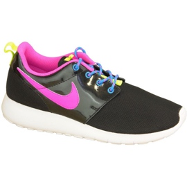 Nike Roshe One Gs W 599729-011 cipő fekete rózsaszín sokszínű Nike Roshe One Gs W 599729-011 cipő fekete rózsaszín sokszínű
