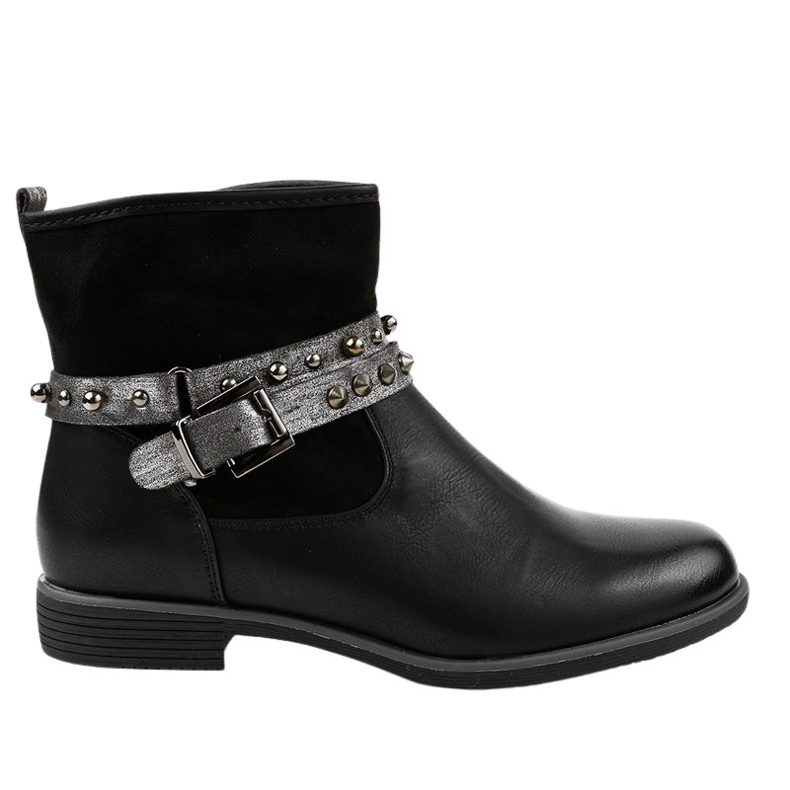 Fekete lapos szigetelt csizma 1049-PA Fekete lapos szigetelt csizma 1049-PA