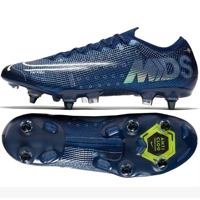 Nike Mercurial Vapor 13 Elite Mds SG-Pro Ac M CK2032-401 futballcipő sötétkék sötétkék