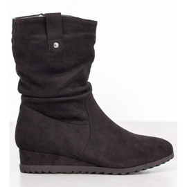 SHELOVET Cowboy csizma ék fekete