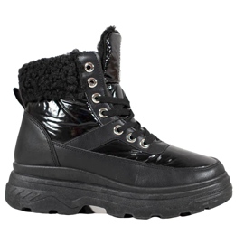 Bella Paris Cipők Báránybőrrel fekete Bella Paris Cipők Báránybőrrel fekete