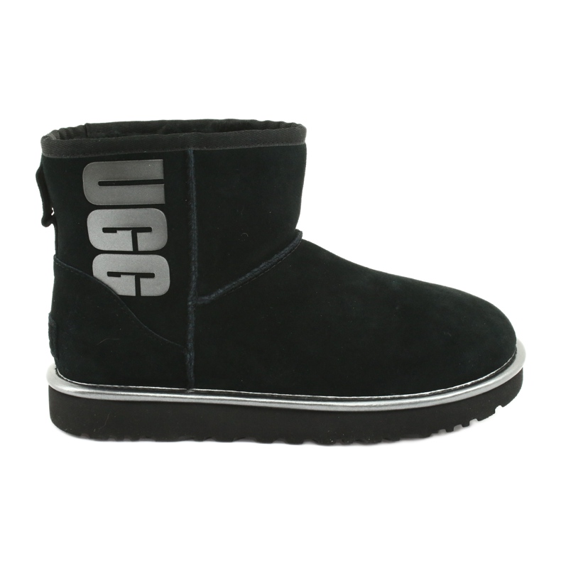 Ugg Classic Mini Ugg Rubber Logo W 1110087-BMT Cipő fekete szürke