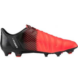 Futballcipő Puma evoPOWER 1.3 Lth Fg M 103850 01 sokszínű narancssárga Futballcipő Puma evoPOWER 1.3 Lth Fg M 103850 01 sokszínű narancssárga