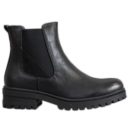 Super Mode Klasszikus dolgozók ökobőrből fekete