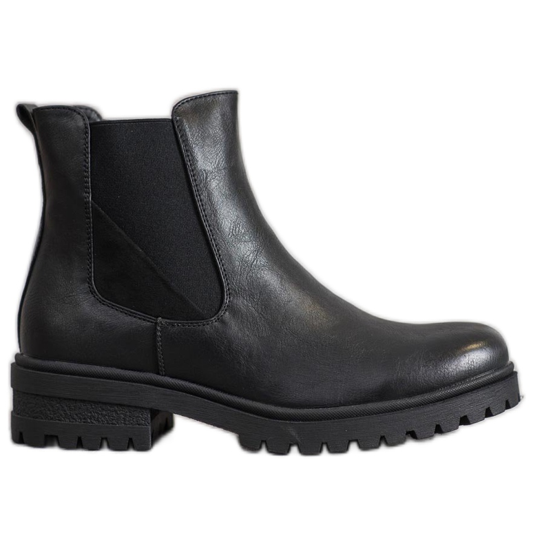 Super Mode Klasszikus dolgozók ökobőrből fekete