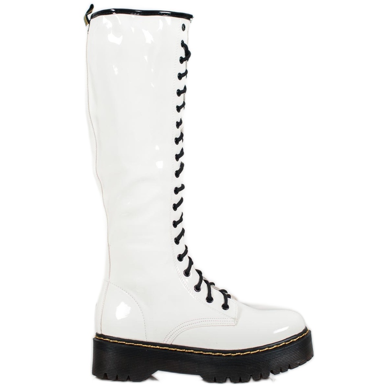 Seastar Fűzős csizma öko bőrrel fehér