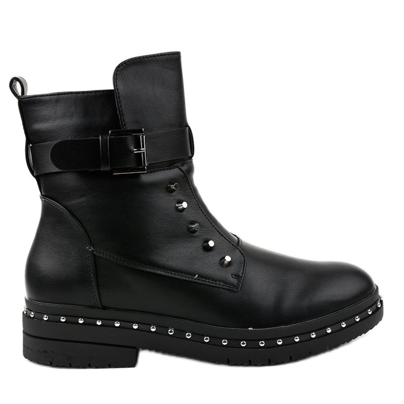 Fekete lapos szigetelt csizma 1946-9