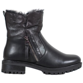 SHELOVET Meleg dolgozók csillogással fekete