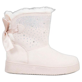 SHELOVET Mukluki Kristályokkal barna