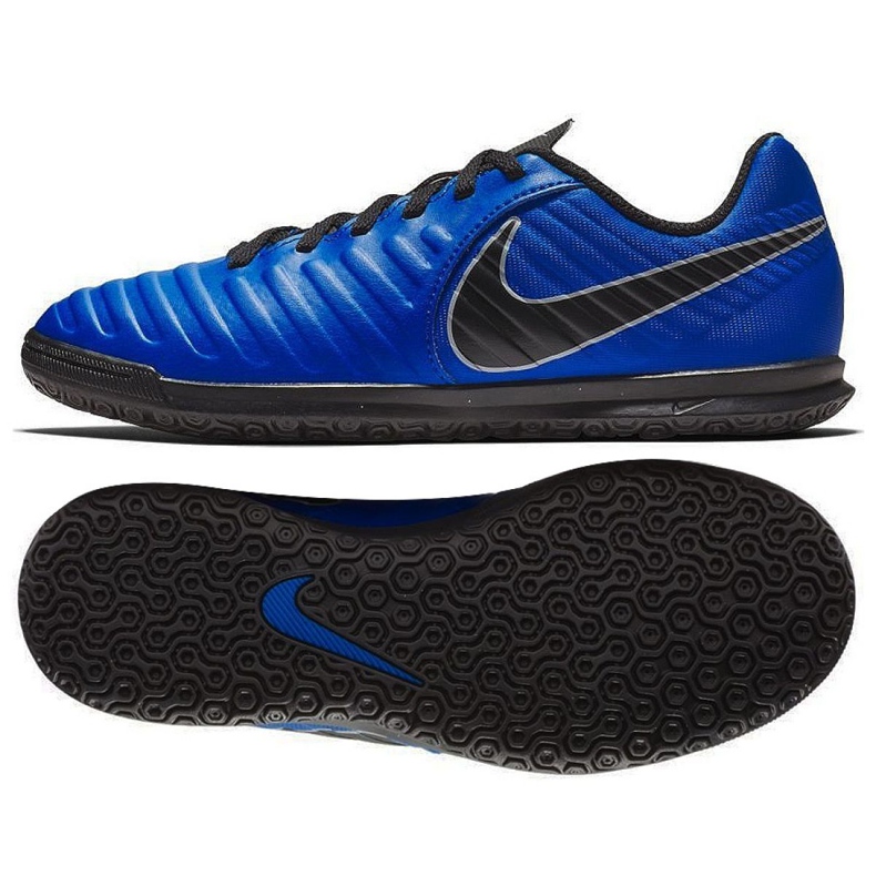 Nike Tiempo Legend 7 Club Ic Jr AH7260 400 futballcipő sötétkék kék