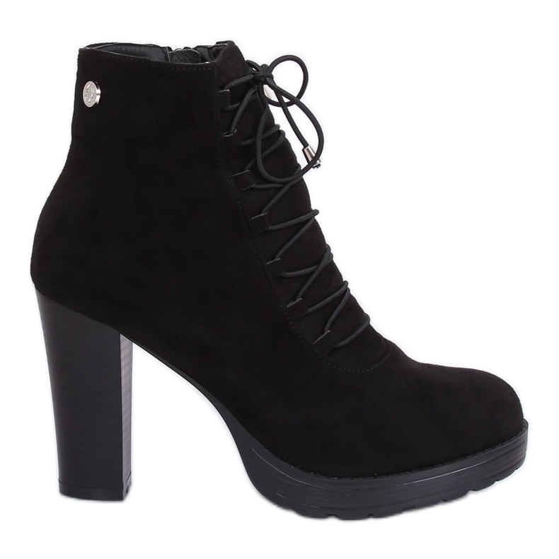Fekete Platform csizma BK3235 Black Ii Műfaj