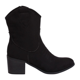 Fekete velúr cowboy csizma 5689 Fekete Fekete velúr cowboy csizma 5689 Fekete