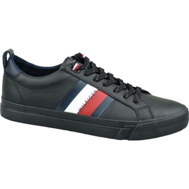 Cipő Tommy Hilfiger Flag Detail Bőr Sneaker M FM0FM02576 Bds fekete