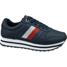 Cipő Tommy Hilfiger Tommy Retro Crystal Sneaker W FW0FW04683 Cki sötétkék