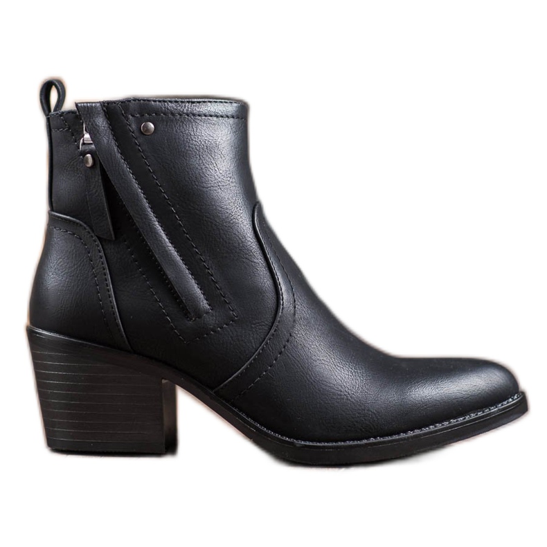 J. Star Kényelmes csizma egy oszlopon fekete