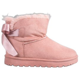 SHELOVET Meleg Mukluki íjjal rózsaszín