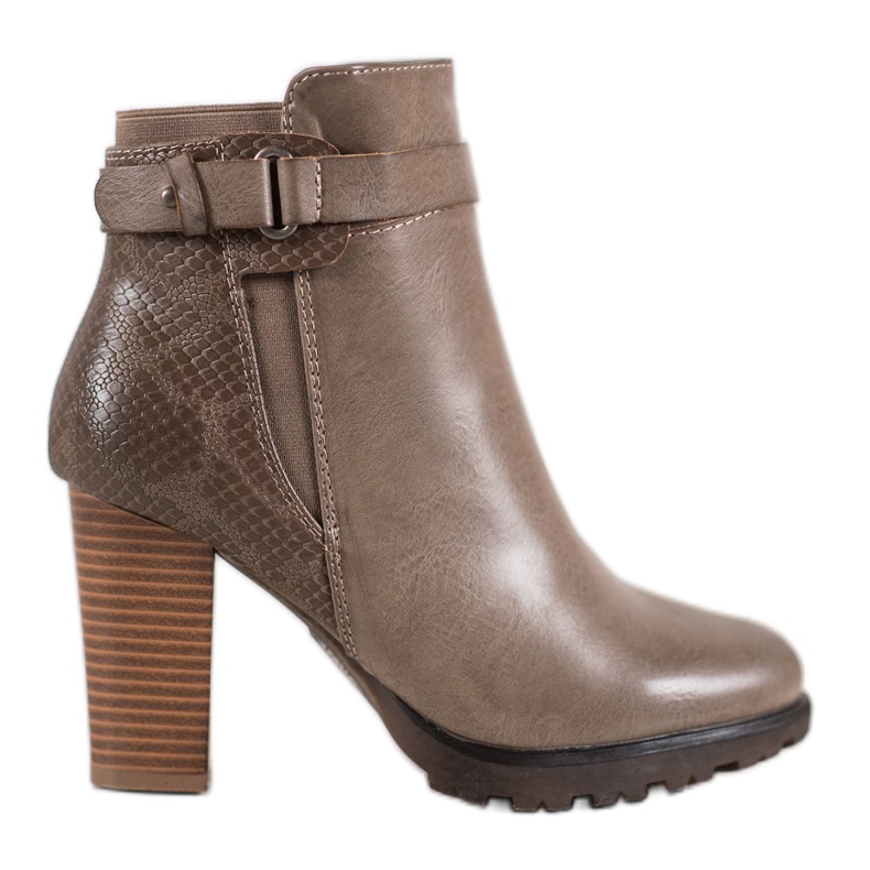 Super Mode Elegáns csizma egy oszlopon barna