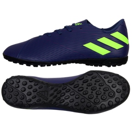 Adidas Nemeziz Messi 19.4 Tf M EF1805 cipő sötétkék sötétkék Adidas Nemeziz Messi 19.4 Tf M EF1805 cipő sötétkék sötétkék