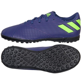 Adidas Nemeziz Messi 19.4 Tf Jr EF1818 cipő sötétkék sötétkék Adidas Nemeziz Messi 19.4 Tf Jr EF1818 cipő sötétkék sötétkék