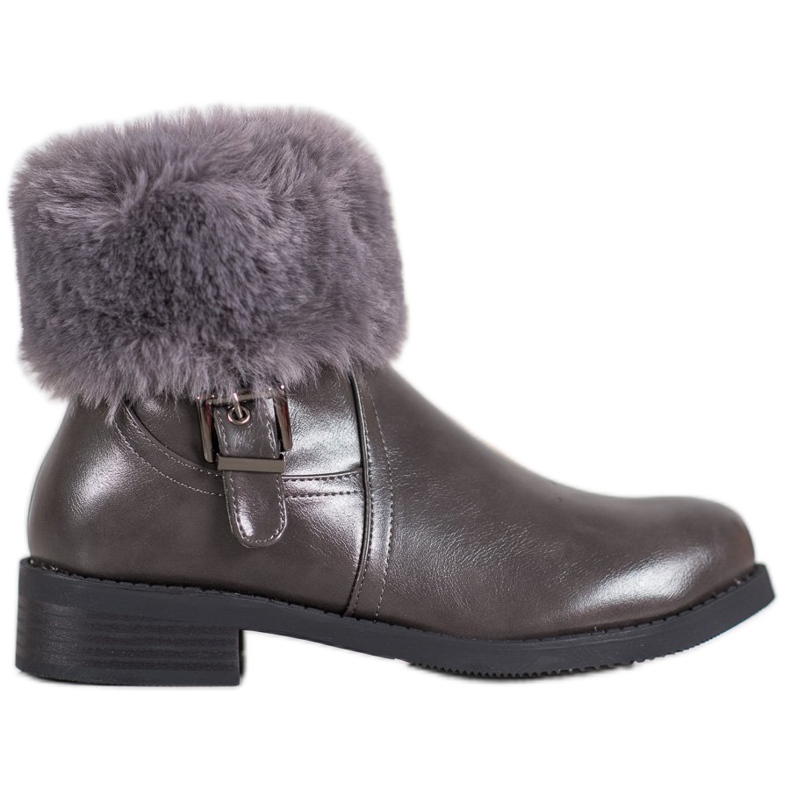 SHELOVET Munkások szőrmével szürke