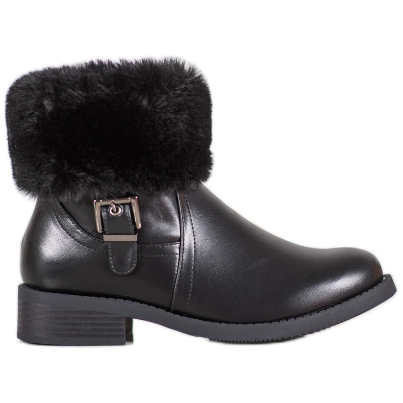 SHELOVET Munkások szőrmével fekete