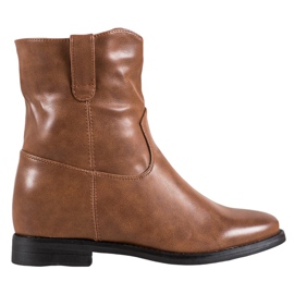 Ideal Shoes Cowboy csizma Eco Bőrrel barna