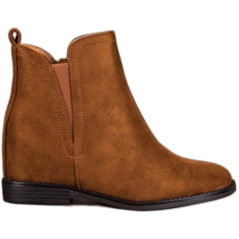 SHELOVET Kényelmes cowboy csizma barna