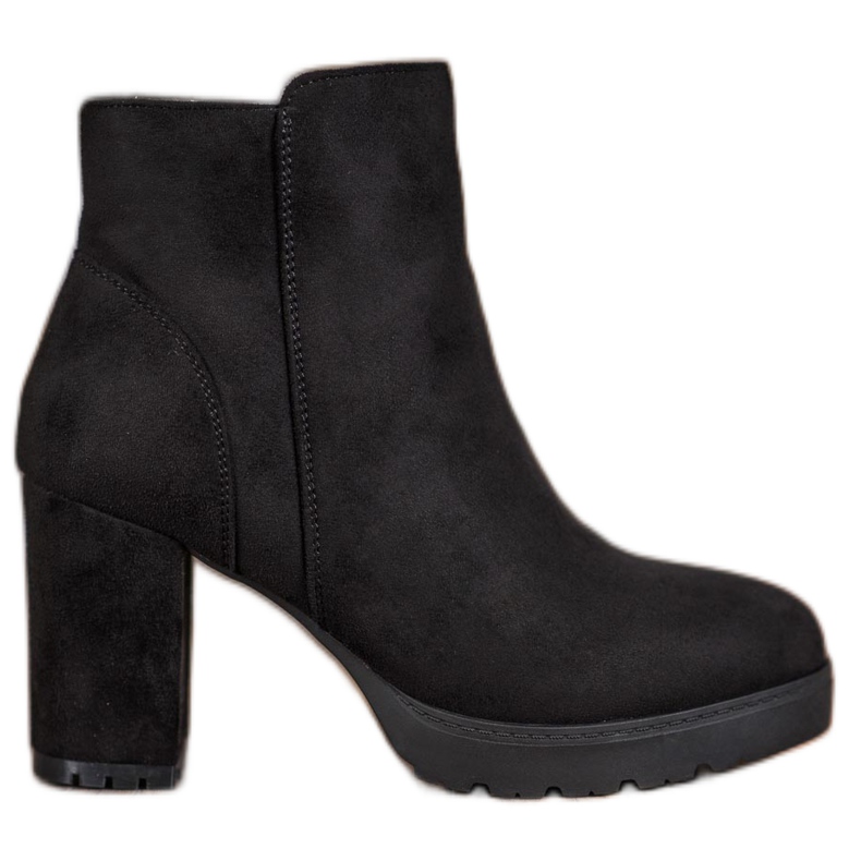 Super Mode Divatos csizma a poszton fekete Super Mode Divatos csizma a poszton fekete