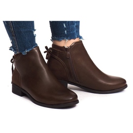 Meleg csizma J606 Camel barna