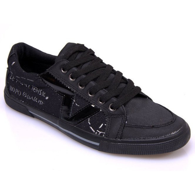 Anyag Cipők A961 Fekete