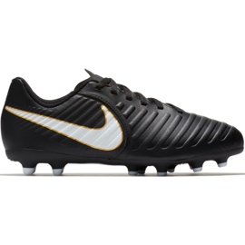 Nike Tiempo Rio Iv Fg Jr 897731-002 futballcipő fekete fekete