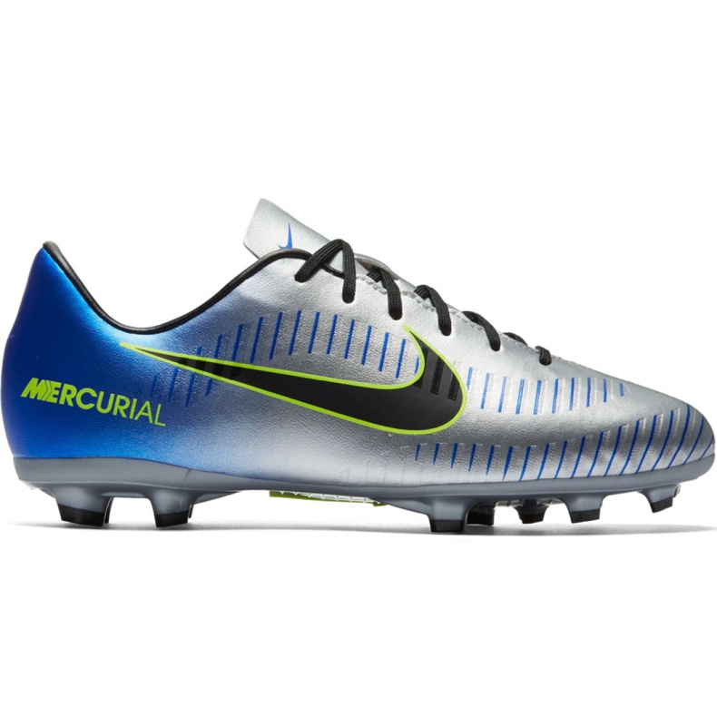 Nike Mercurial Victory 6 Neymar Fg Jr 921488-407 futballcipő szürke ezüst