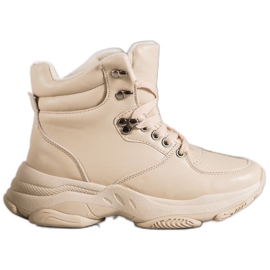 Ideal Shoes Öko bőr cipők barna