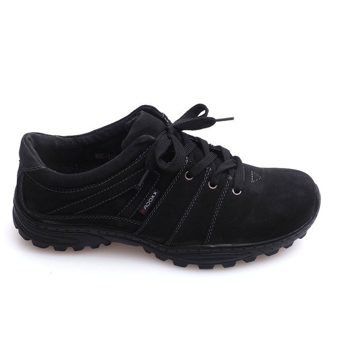 Túracipő Bőr Nat 6144 Fekete