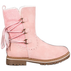 SDS Divatos munkások kötéssel rózsaszín