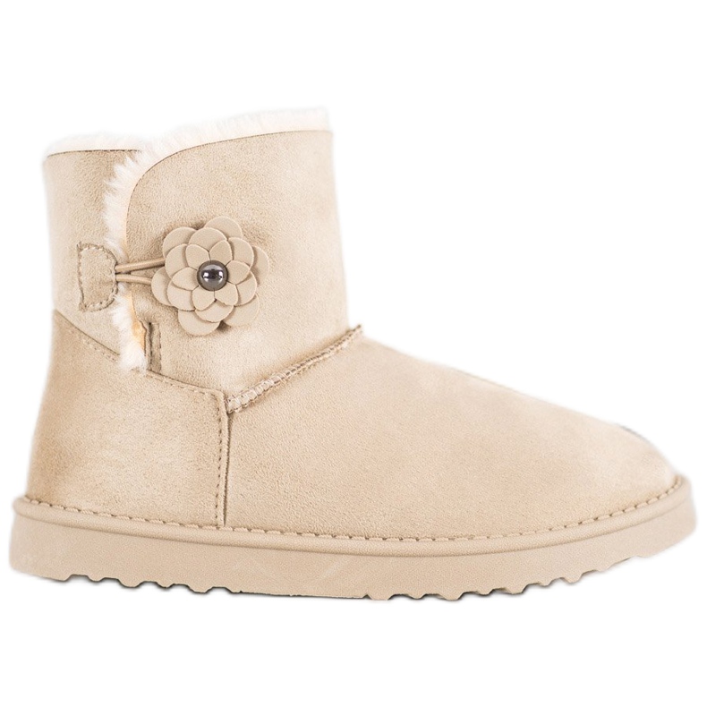 SHELOVET Mukluki Virággal barna