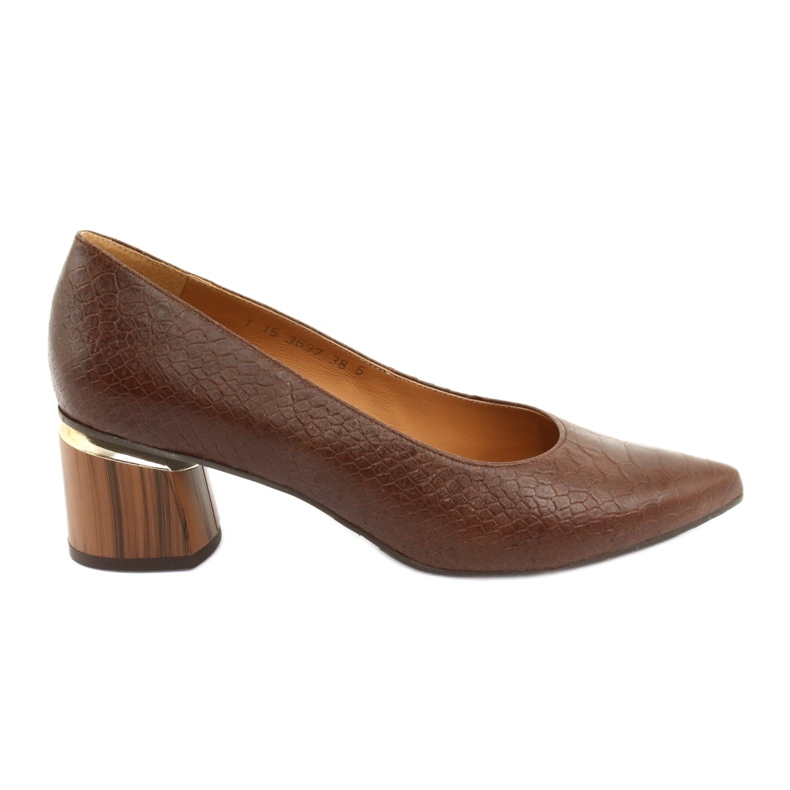 Szivattyú cipő nők barna / python Anis 3697