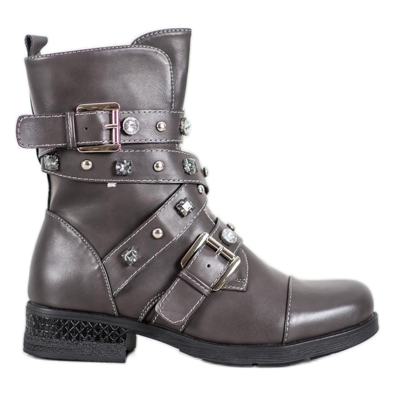 Kayla Meleg dolgozók strasszokkal szürke