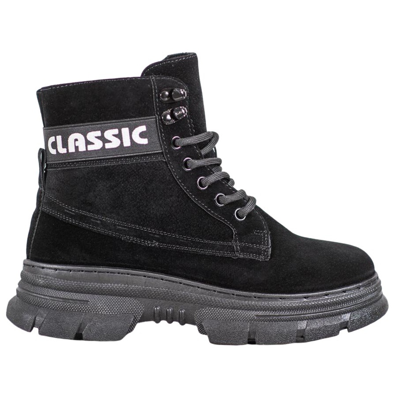 Bella Paris Klasszikus platformcsizma fekete