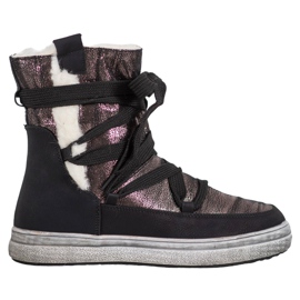 SDS Meleg hócsizma barna fekete