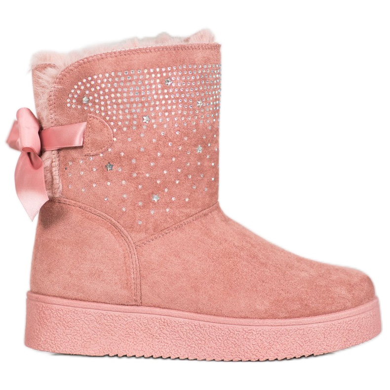 SHELOVET Mukluki köbös cirkónium -dioxiddal rózsaszín