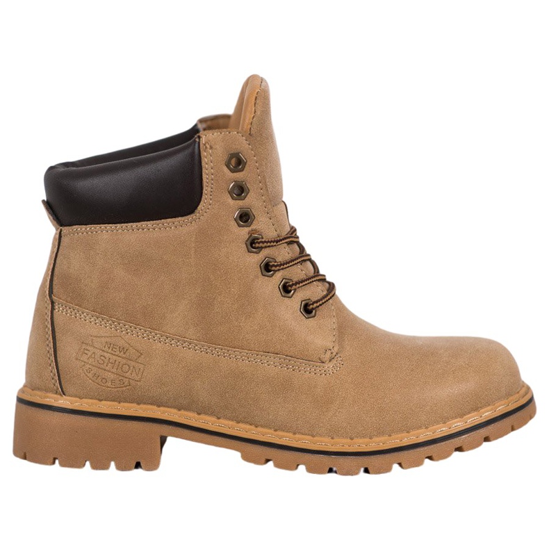 Haver Túracipő Eco bőrrel barna