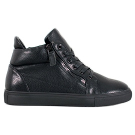 Sergio Leone Fekete cipők a platformon Sergio Leone Fekete cipők a platformon