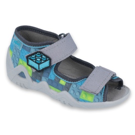 Befado sárga gyermekcipő 250P093 kék szürke sokszínű Befado sárga gyermekcipő 250P093 kék szürke sokszínű