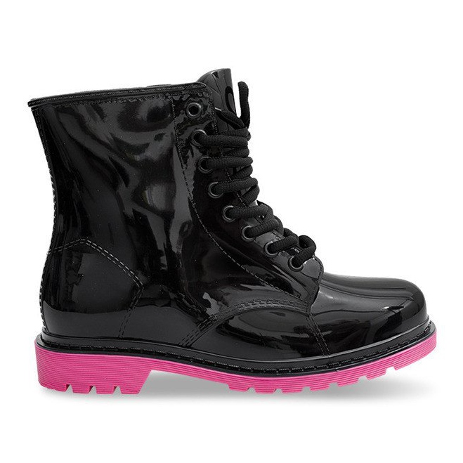 Galoshes Glany Trapery Mdx BLACK / PINK fekete