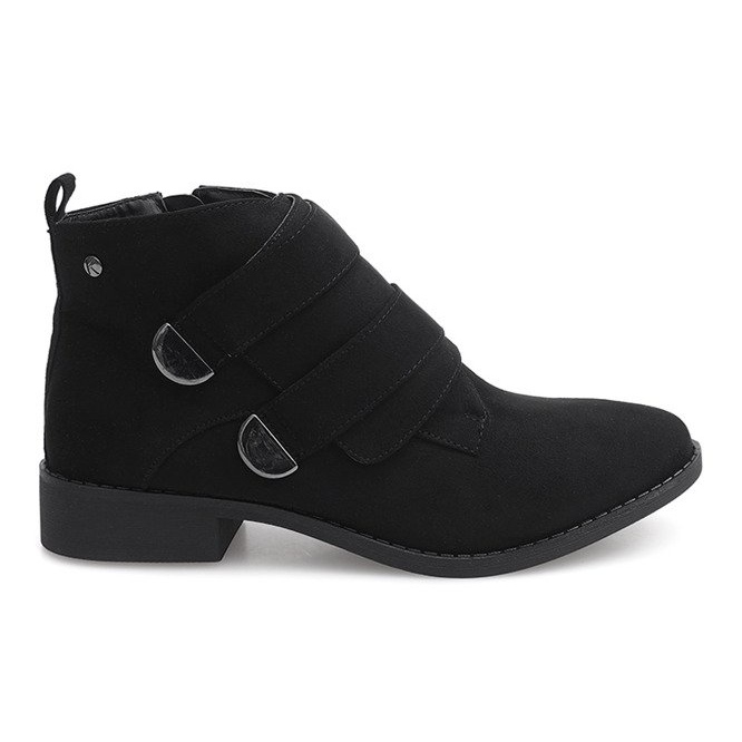 Elegáns csizma B7330 fekete