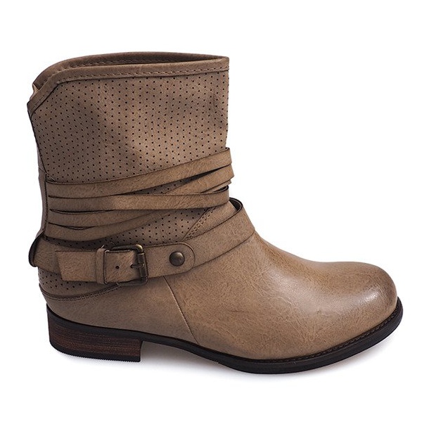 Áttört cowboycsizma 6153 Khaki