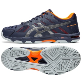 Asics Gel Beyond 5 M B601N 402 röplabda cipő sokszínű sötétkék