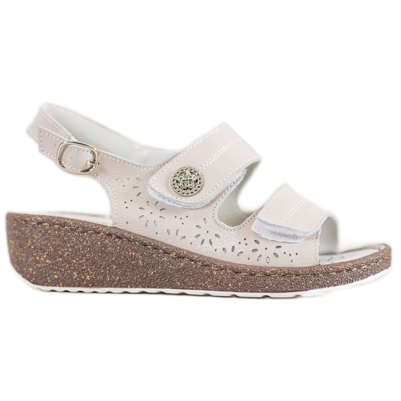 Goodin Bőr ék szandál barna Goodin Bőr ék szandál barna