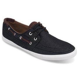 806 Fekete fűzős cipő